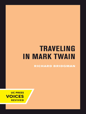 cover image of Traveling in Mark Twain